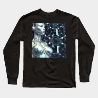 Cyborg, Resistance is Futile Long Sleeve T-Shirt